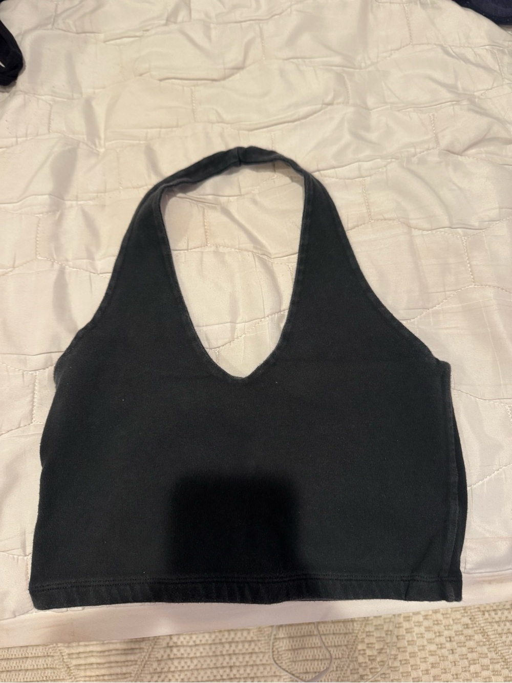 Black Brandy Halter Crop Top - Women's Halter Tank